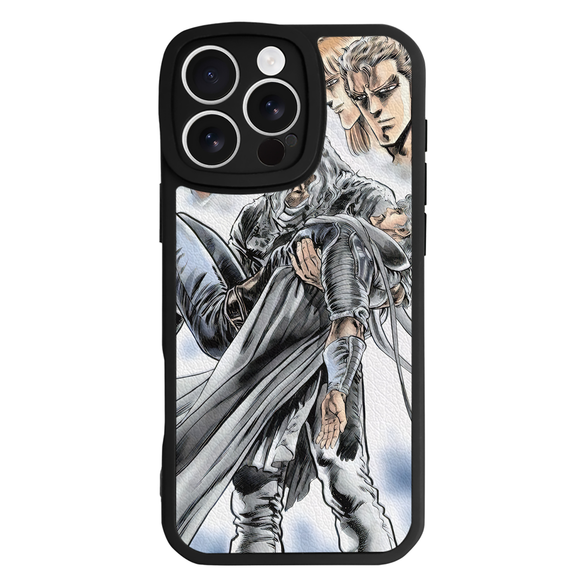 （画像用） 北斗の拳 Fist of the North Star 【iPhone 16シリーズ対応】シリコンスマホケース（レザー調） 材質：シリコン